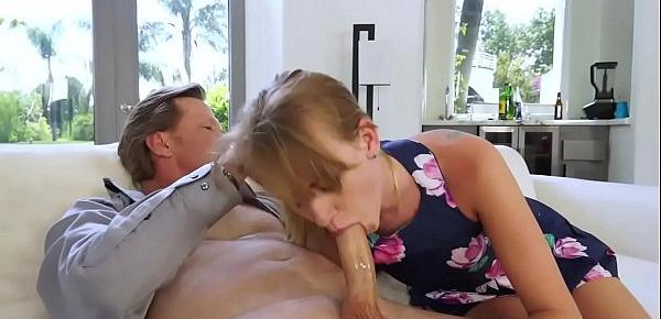  Iggy Amore goes on top of her step dad and bounce her pussy off